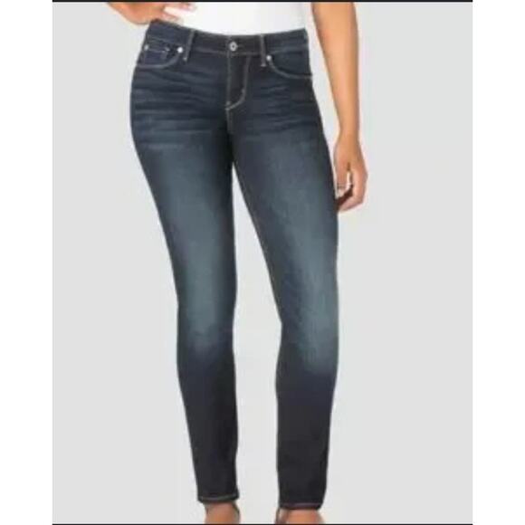 Levis Denim - Levi's 524 women's blue denim washed skinny jeans Size 7 casual